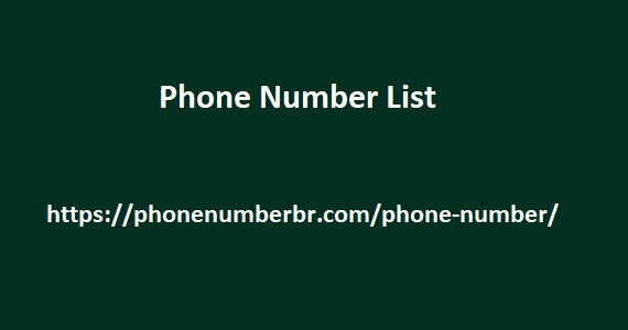 Phone Number List